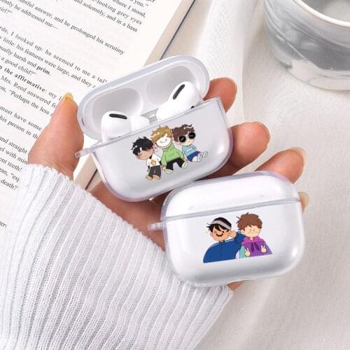 Cute Dream Smp Anime Earphone Case for Airpods Pro Japan Cartoon Wireless Bluetooth Earphone Soft TPU Cover Clear Capa Coque
