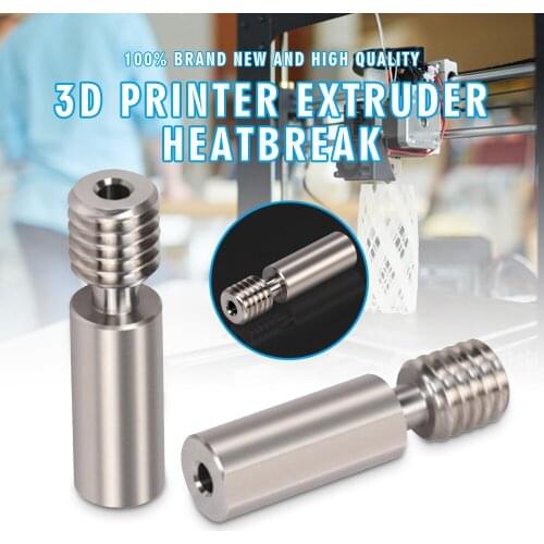 3D Printer Extruder Heatbreak Durable Titanium Alloy Extruders Heat Break For B1 Ender 3 V2.0 3D Printers Accessories