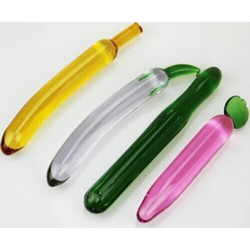 Textured Sensual Glass dildo penis crystal anal butt plug prostate massage g-spot female masturbation Sex toys for women men