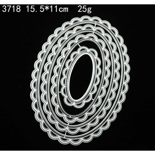 Cutting Die Painting Handbook Stencil Simple Base Frame Lace Round Scrapbooking Paper DIY Cards Album Handcrafts Embossing Mold