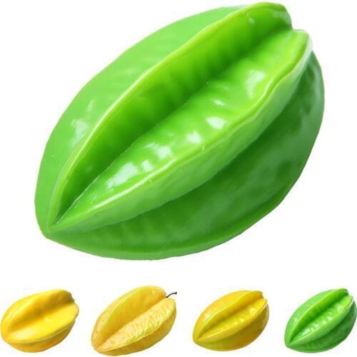 Artificial Fruit Vegetables Lifelike Carambola Banana Simulation Fruit Fake Fruit Photography Prop Home Decoration Kitchen Decor