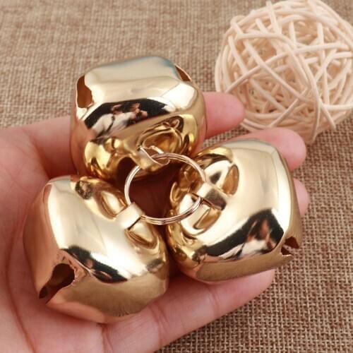 10 set Jingle Bells,36MM,Gold Jingle Bells,Charm Bells Crafts for Jewelry Design christmas bells,Durable Jingle Bells Pet Bells