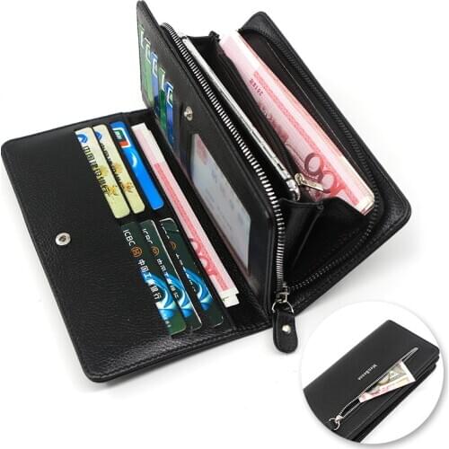New clutch Bag Male wallet Long Card Holder Male Purse Coin Pocket Zipper Large Capacity brand Wallet For Men carteira masculina