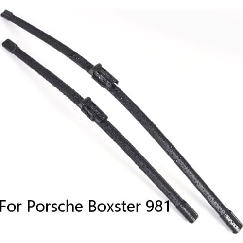 Car Windshield Wiper Blades For Porsche Boxster 981 from 2012 2013 2014 2015 2016 Car Windscreen wiper Rubber