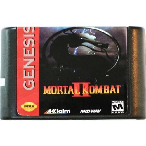 Mortal Kombat 2 16 bit MD Game Card For Sega Mega Drive For SEGA Genesis