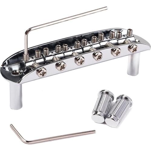 Guitar Bridge Jazzmaster/Jaguar Style Bridge with Adjustable Barrel Saddles for Mustang Guitar Guitar Accessories Guitar Tools