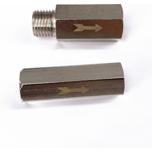1/8" 1/4" 3/8" 1/2" BSP Female Male Brass Pneumatic One Way Non Return Check Valve for Air Water Oil Gas