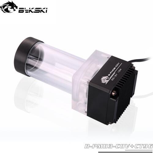Bykski Black,Silver,Gold,Red, Water Cooling PC Cooler DDC Pump combo reservoir 5000rpm 600L/H Flow Rate B-PMD3-COV+CT96, cooler