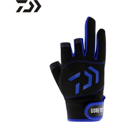 Smart Kingfisher Daiwa Dawa Summer UV Protection Cool Sports Gloves 3 Cut Fingers Fishing Hunting Hiking Outdoor Basic
