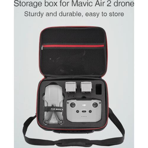 Portable Bag Waterproof Hard Cover Shell Storage Case Travel Shoulder Bags Large Capacity for DJI Mavic Air 2 Drone Accessories