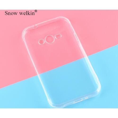 Transparent Silicone Soft TPU Phone Case For Samsung Galaxy J1 Ace j1ace J110 J110H 4.3inch Ultra Thin Cases Back Cover