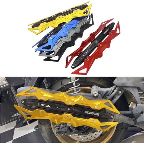 SEMSPEED Motorcycle Exhaust Pipe Guard CNC Crash Slider Frame Heat Shield Protector Cover For Honda PCX 125 PCX 150 2010-2020