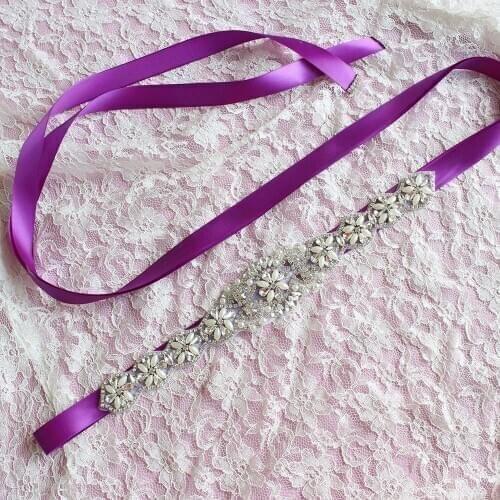 2021 European and American Bride Wedding Belt Shiny Water Drill Waist Seal Clothing Accessories