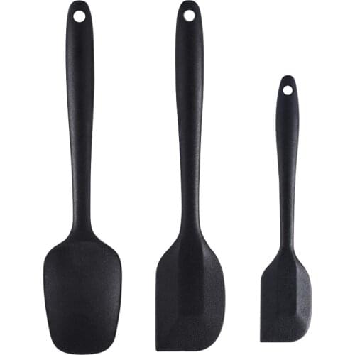 Teyaao 3 Pcs Spatula Set Silicone Spatula Pastry Cooking Spatula Baking Scraper Spoon Spatula for Cake Butter Cream tools