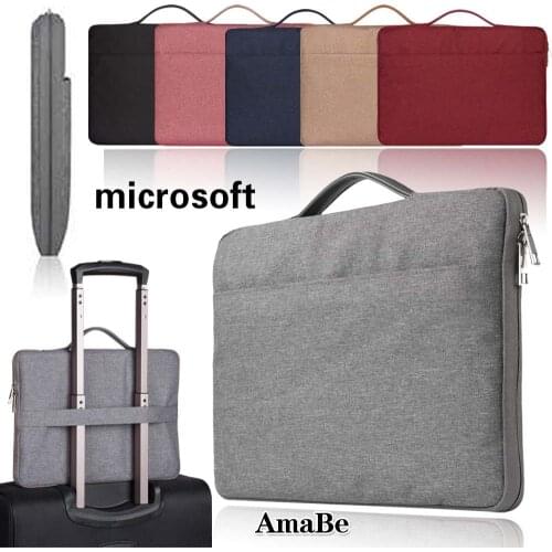 Solid Laptop Sleeve Bag for Microsoft Surface Pro 2/3/4/6/7 Laptop Case for Surface Book 2 Laptop Notebook Waterproof Sleeve Bag