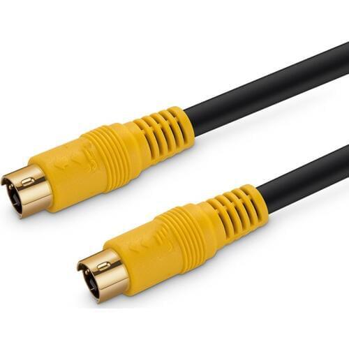 GuSuo High Quality S-Video 4pin 4P to RCA Male to Male Lead TV Out Video Cable M/M S Video 4 Pin