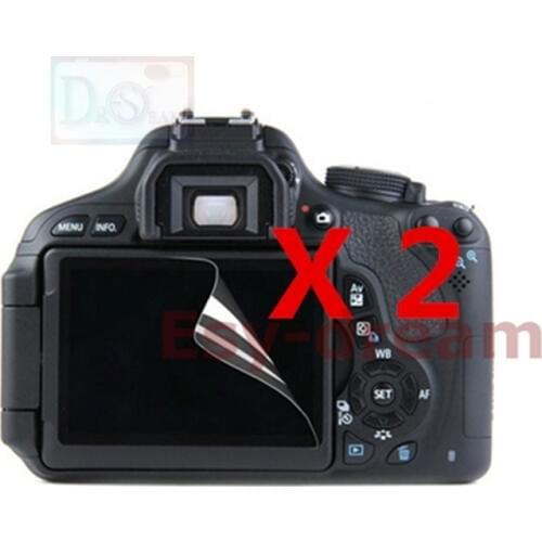 2pcs High Quality LCD Display Screen Film Protector for Canon EOS 1100D 1200D 1300D 1500D 2000D Rebel T5 T6 T7 Kiss X70 X80 X90