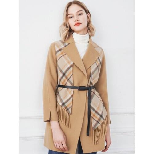 Womens Clothing 2021 Winter New Tweed Jacket