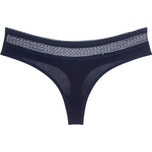 Ladies Underwear Sexy Temptation Sports Fitness Cotton Hollow Lace Waist Low Waist Seamless Womens Briefs Thong Women Underwear