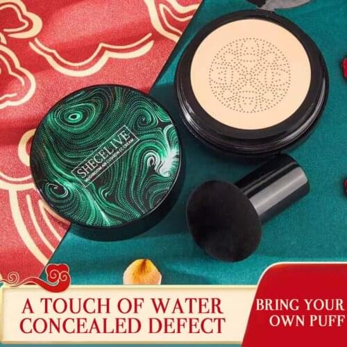 BB Air Cushion Foundation Mushroom Head CC Cream Concealer Whitening Brighten Oil-controlling Waterproof Face Cosmetic Maquiagem