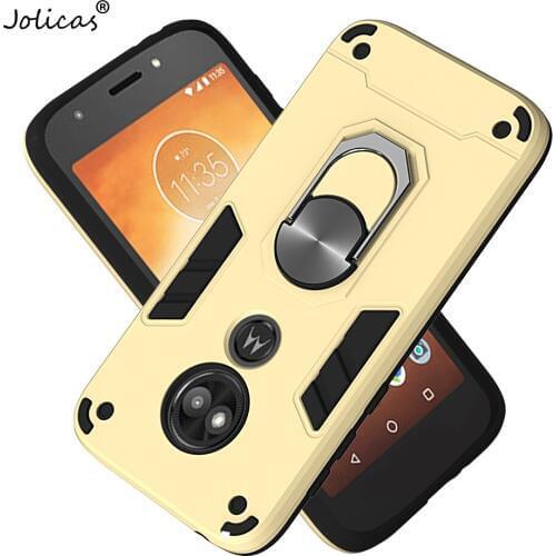 Smartphone Covers For Moto G8 Plus Car Ring Stand Holder Silicone Protector Moto coque E5 Play P40 US Power G6 G8 ONE Macro