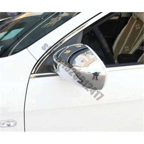 For Skoda Rapid 2013-2016 ABS Chrome Car Side Door Rearview Mirrors Cover Trim Car styling