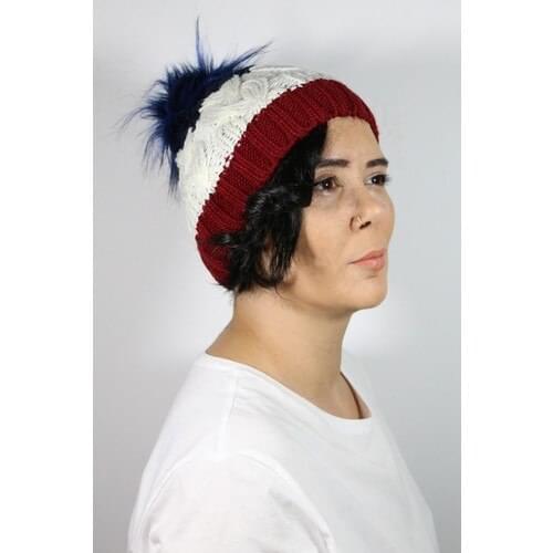 Fraise Accessories Three-Color Beret