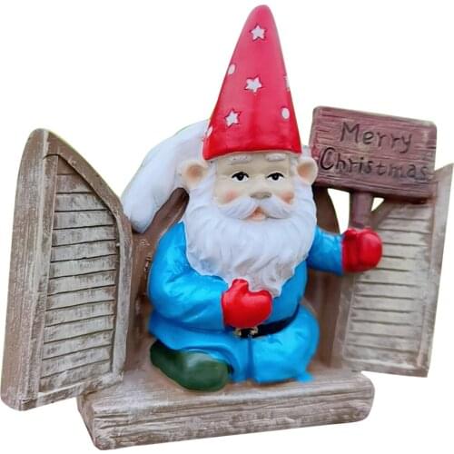 HOT SALE Garden Dwarf Statue-resin Dwarf Statue Full Color Zen Garden Gnome Statue Gnomes Figurines Santa Claus Gnome First-rate