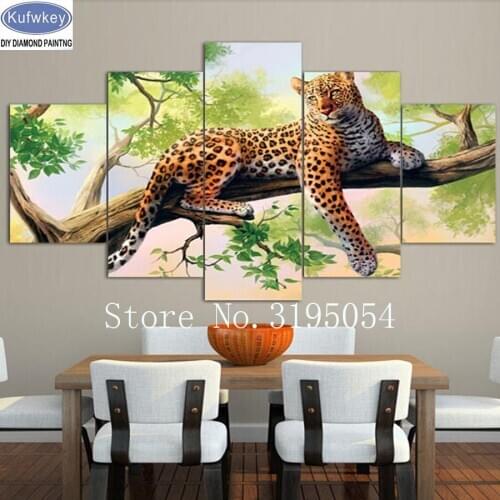 Hobby,5D,diy,Diamond Painting Leopard Cross-Stitch,Full,Diamond Embroidery,Diamond,Mosaic,patterns,beaded embroidery,home decor