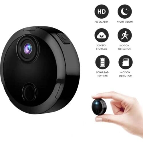 HD180P Mini Camera Wide-Angle Lens Night Vision Motion Detection WiFi Wireless Infrared Camera USB Rechargeable Camera