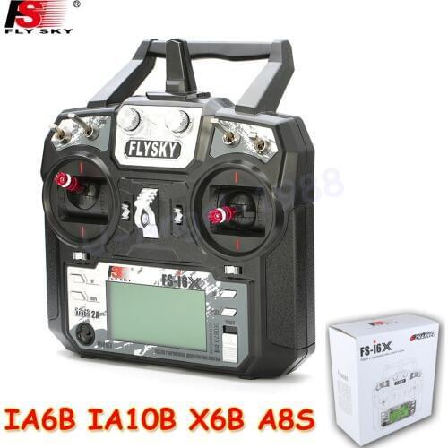Original Flysky FS-i6X 10CH 2.4GHz AFHDS 2A RC Transmitter With FS-iA6B FS-iA10B FS-X6B FS-A8S Receiver For Rc Airplane Mode 2