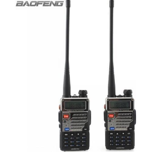 2pcs BaoFeng Walkie Talkie UV-5RE Plus Portable Amater Ham Two Way Radios Dual Band 136-174&400-520MHz For Trucker Hunting