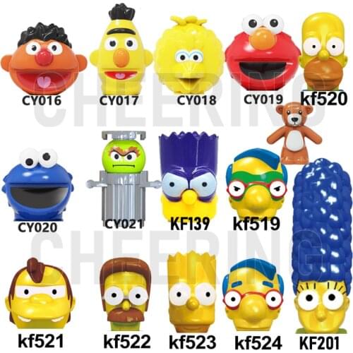 Hot Sale Sesames Building Blocks USA Famous Anime Bricks Action Figures Toys For Children KF6039 CY1003