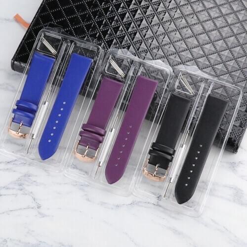 Genuine leather watch Strap 20mm 22mm Watchband Leather watch Accessories Brown Black Blue Watch Band Wrist Belt Bracelet + Tool