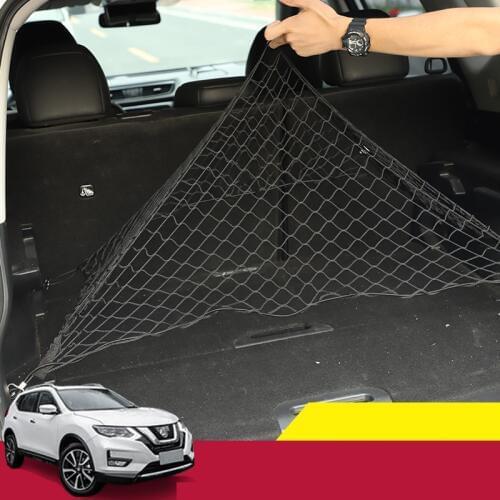 For Nissan X-trail X trail T32 2014-2019 Rear car cargo storage device storage elastic carrier mesh network car internal storage