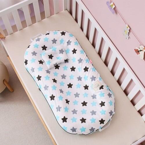 Folding Removable Portable Pressure-proof Crib In Bed Bonic Full Release Baby Pillow Travel