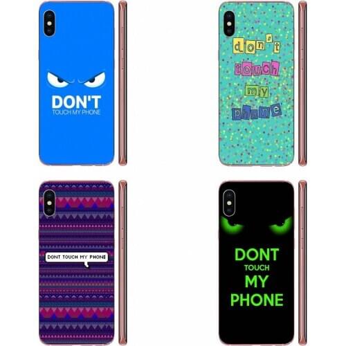 Dont Touch My Phone Cell For Xiaomi CC9 CC9E Mi 3 4 4i 5 5S 6 6X 8 9 SE Play Plus Pro Lite A1 Mix 2 Note 3 TPU Printing