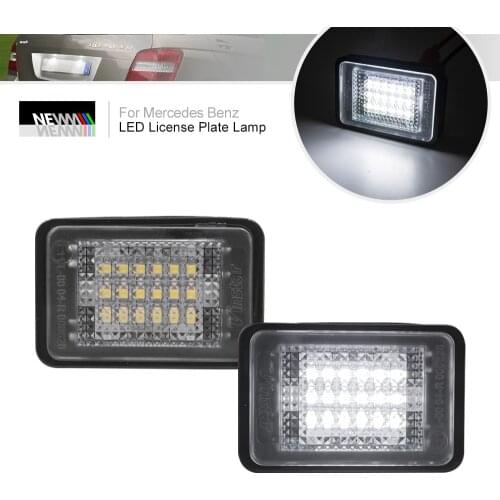 For Benz GLK X204 2003-2007 SMD White Error Free Rear Led Number License Plate Lights Lamp 2PCs