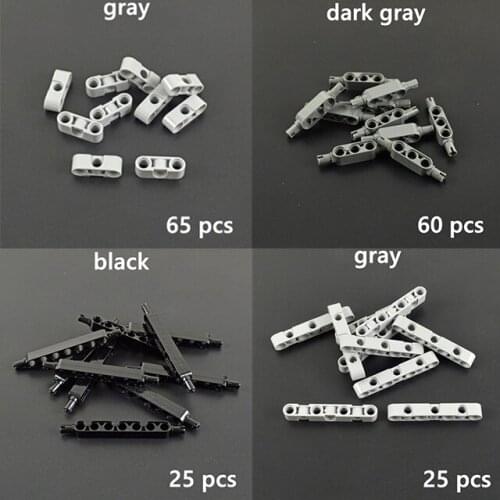 Technical accessories Bulk Brick MOC Multiple size Technology Parts Building Blocks Beam Axle Connector Color Studded Long Beam