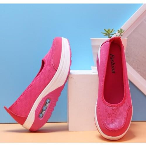 2021 Summer Women Running Chunky Sneakers Height Increasing Breathable Walking Shoes Outdoor Leisure Shoes Zapatillas Mujer