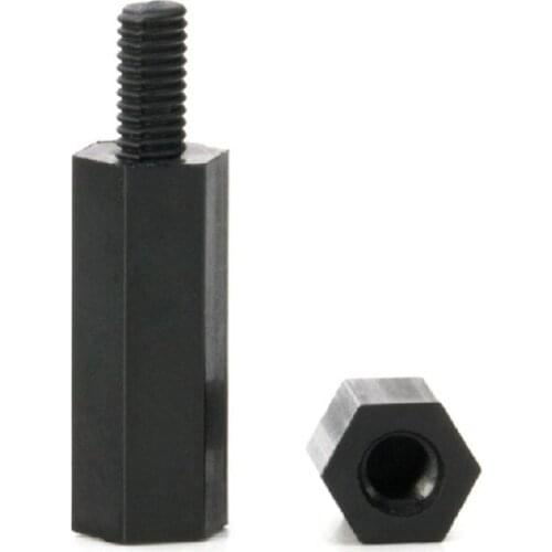 1000Pcs M3 Nylon isolation column PCB Fixed hexagon Spacer Pillar Spacing Screw M3*6-12
