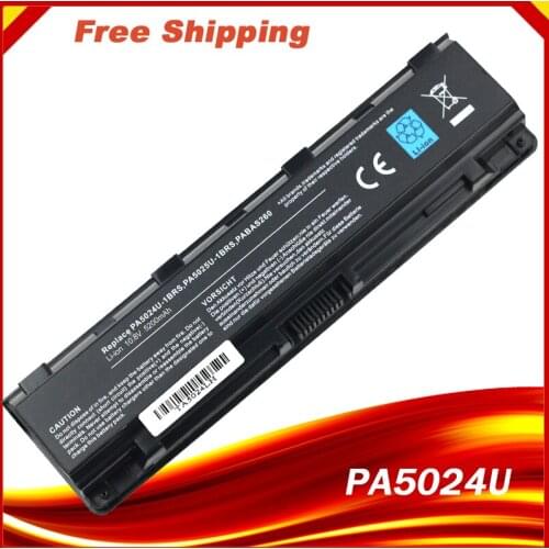 6 Cells New Battery for Toshiba Satellite C850 C850D PA5023U-1BRS PA5024U-1BRS 5024 5023 PA5024 PA5023 PA5024U C870 C875
