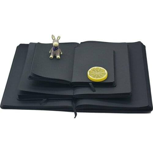 A5 A6 Kawaii DIY Drawing Notebook Diary Black Color Graffiti Watercolor Sketchbook Luxury Painting Dokibook Organizer Note Book