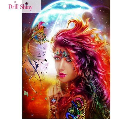 Full Square Drill 5D DIY Diamond Painting Cross Stitch kits "fairy" handmade 3D Mosaic Embroidery arts Decor wall painting gift