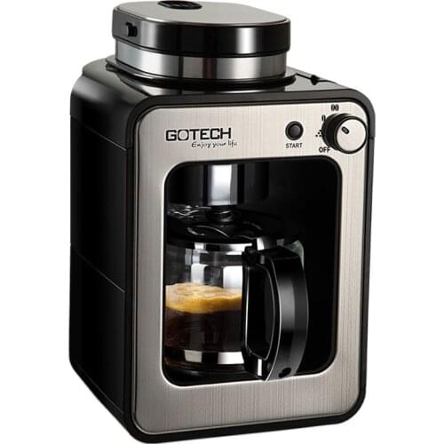 American Electric Coffee Machine For Home Office 220V Coffee Maker 1-4 Cups with Top Coffee Bean Roaster Coffee Maker
