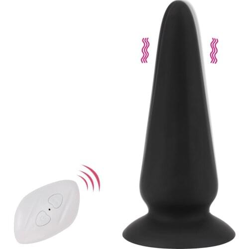Anal Vibrator G-spot Prostate Massager Suction Cup Vibrating Butt Plug 10 Speeds Sex Toys Silicone Wireless Remote Control