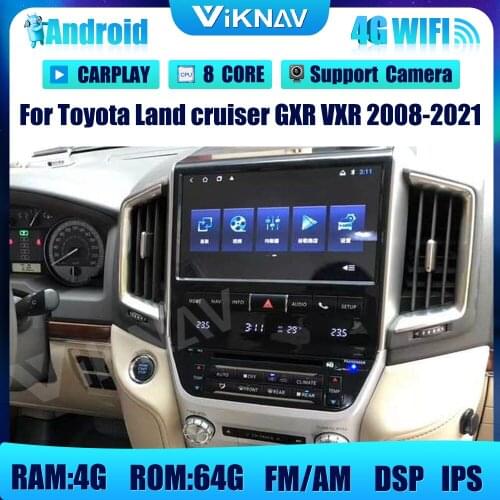 2din 10.1 inch Android car radio For Toyota Land cruiser GXR VXR 2008-2021 GPS Navigation Player DVD multimedia player