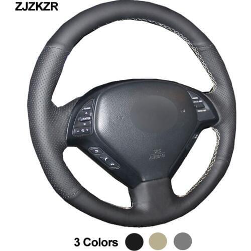 Car Auto Steering-Wheel Cover For Infiniti G G25 G35 G37 2007-2013 EX EX35 EX37 Q Q40 Q60 QX50 (US) 2014-2018 Volant 2015 2016