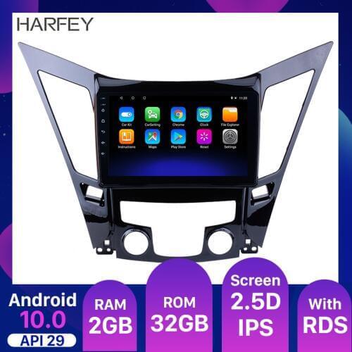 Harfey Android 10.0 GPS CAR Multimedia Player 9 inch 2GB RAM Car Radio For 2011 2012 2013 2014 2015 HYUNDAI Sonata i40 i45