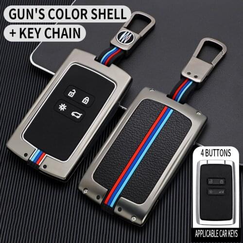 Zinc Alloy Car Key Case Cover For Renault Koleos Kadjar Scenic Megane Sandero Espace Clio Captur Kangoo Laguna Talisman Twingo